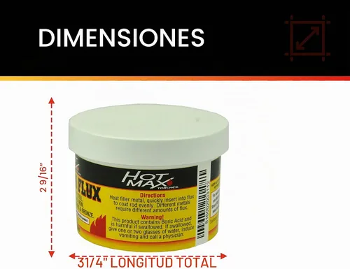 Vista 2 de Hot Max 24000 - Polvo de fundente para soldadura, 8 onzas