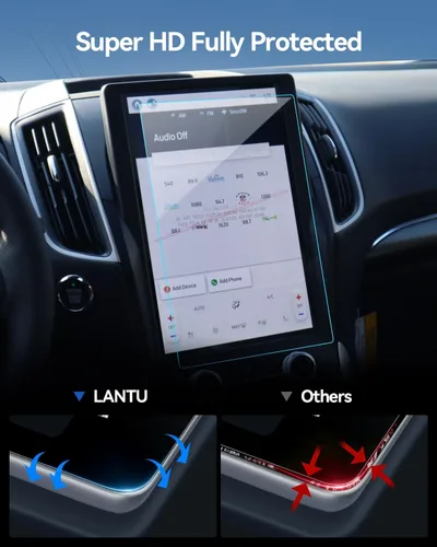 Vista 4 de Protector de pantalla de coche para Ford Edge 2024 2025 2023 2022 2021 (SE/SEL/ST-Line/Titanio/ST) Accesorios Protector de pantalla de vidrio
