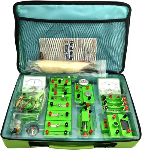 Vista 7 de EUDAX School Physics Labs Circuito de descubrimiento de electricidad básica y kits de experimentos de magnetismo para estudiantes de secundaria