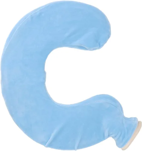 Vista 8 de U Shaped Hot Water Bottle, Soft Rubber Hot Water Bottle Belt Warming Pad with Detachable Cloth Cover for Home or Travel (Blue)