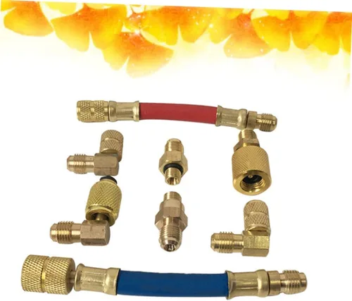 Vista 2 de Kit de conector de acoplador para coche r aire acondicionado adaptador manguera de alta gama acondicionado Conversión colector