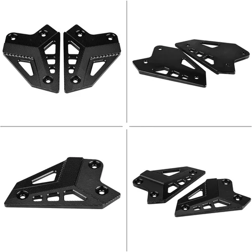 Vista 3 de Reposapiés de la motocicleta Protector de la clavija del pie Protector de la cubierta protectora del talón para Z900 2017-(negro)
