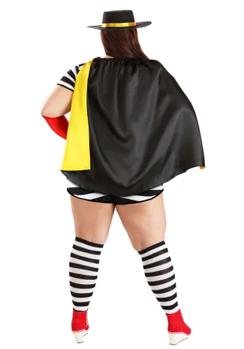 Vista 2 de Disfraz de Ladrona para Mujer Talla Plus Multicolor