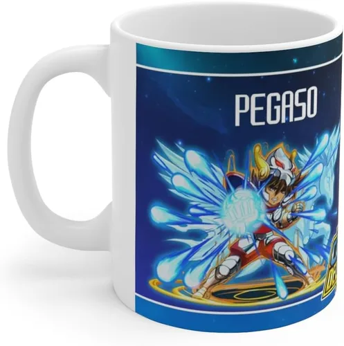 Vista 2 de Pegaso, Los Caballeros Del Zodiaco, Taza Cerámica 11 Oz