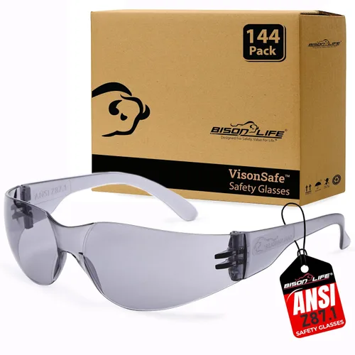 Vista 35 de BISON LIFE Gafas de seguridad surtidas para hombres y mujeres ANSI Z87.1