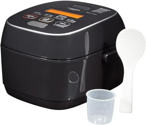 Vista 3 de Zojirushi NW-JEC10BA - Arrocera y calentador de calor por inducción de presión (IH), 5.5 tazas, fabricado en Japón