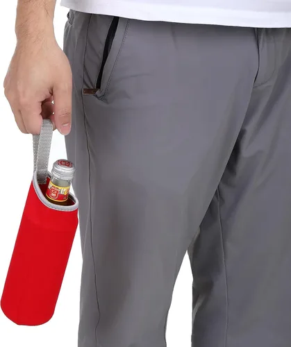 Vista 5 de PATIKIL Fundas para botellas de agua, bolsa de transporte con aislamiento de neopreno con correa para el dedo