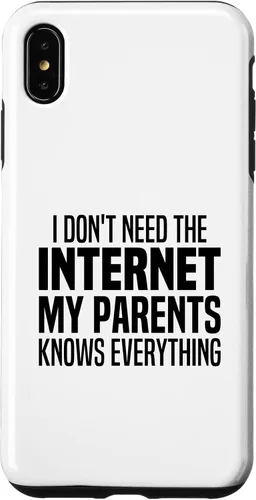 Vista 11 de I Don't Need The Internet My Parents Knows Everything Funny Case for iPhone XR