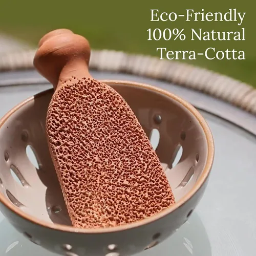 Vista 6 de Raspador para pies terracota doble cara