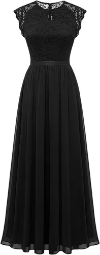 Vista 135 de Dressystar - Vestido de dama de honor, sin mangas, con cuello en V, para fiesta de boda