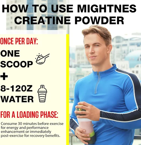 Vista 7 de Creatina HMB, creatina en polvo para hombres y mujeres, monohidrato de creatina micronizada para crecimiento muscular y recuperación y mayor fuerza