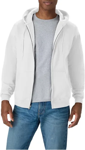 Vista 21 de Hanes Ecosmart - Sudadera con capucha y cremallera completa para hombre Ceniza