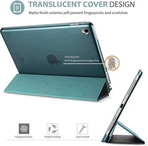 Vista 3 de ProCase Funda rígida delgada para iPad Pro 9.7 con 2 protectores de pantalla de vidrio templado para iPad 9.7 2018 y 2017 / iPad Pro 9.7 / iPad Air