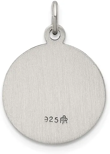 Vista 3 de JewelryWeb Colgante Medalla San Gerardo de Plata de Ley 16MM Encanto San Gerardo de Majella Medalla religiosa de San Gerardo, Metal Plata