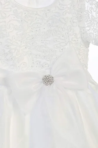 Vista 5 de SWEA Pea Lilli - Vestidos de Primera Comunión con manga corta para niñas de 6 a 12 años y vestido de muñeca