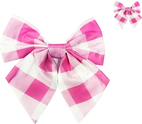Vista 5 de HAOKIDS Girls Pink Costume Dresses Youth Margot Robbie Movie Cosplay Outfit Kids Princess Bowknot Halloween Party Gift