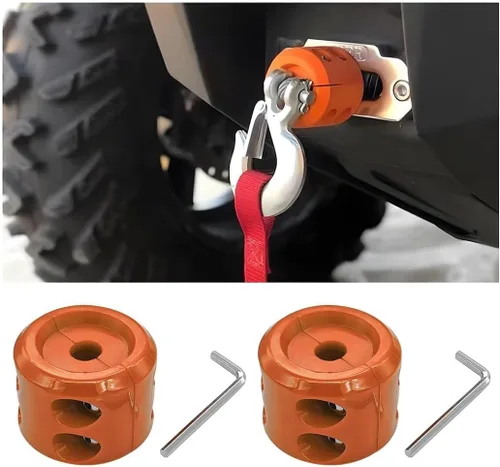 Vista 14 de Bittwee - Tapón de caucho para cabrestante de coche para ATV UTV camión, protector de gancho de cable para cuerda sintética, amortiguador de golpes