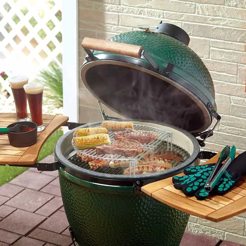 Vista 7 de Onlyfire Rejilla de Cocción Expandible de Acero Inoxidable para Parrilla Compatible con Parrillas de Carbón como Weber, Char-Broil y Parrillas