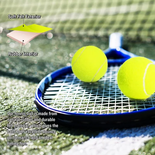Vista 3 de 30/40 Pack Training Tennis Balls, Pet Dog Playing Balls, Practice Tennis Balls with Mesh Bag for Transport and Beginner Training