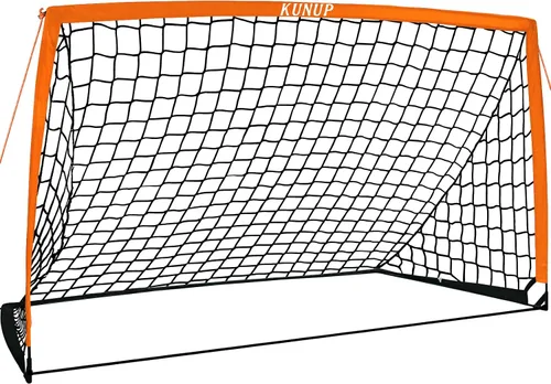 Vista 36 de Portería de fútbol portátil de 5 x 3, 6 x 4, 9 x 5 pies, para patio trasero, red de práctica de fútbol plegable con bolsa de transporte para niños