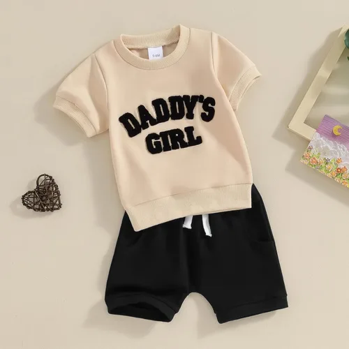 Vista 3 de FIOMVA Conjunto de 2 piezas a juego para hermana pequeña, ropa de verano para niña pequeña