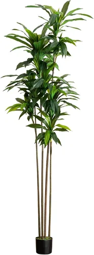 Vista 7 de Nearly Natural Planta de seda Dracaena de 6 pies (tacto real)