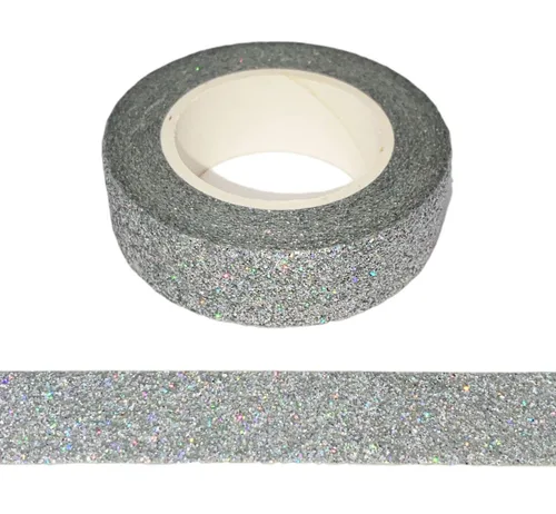 Vista 7 de Syntego Cinta Washi con purpurina decorativa para manualidades, autoadhesiva, con purpurina (oro rosa oscuro)