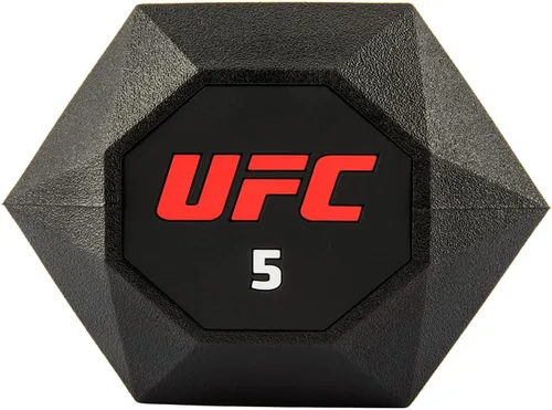 Vista 2 de UFC Mancuernas octágonas - Par de pesas de 11.0 lbs (11 libras) para ejercicio en casa