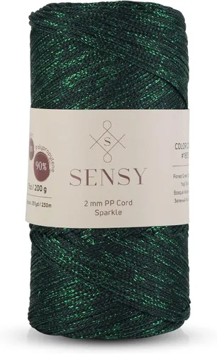 Vista 97 de Sensy Premium 2mm 229.5 metros de cuerda de poliéster 100% cordón de polipropileno Cordón de macramé 2mm Cordón para bolso de crochet Hilo