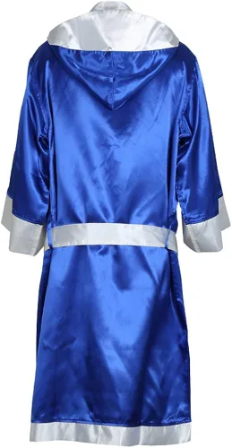 Vista 4 de Wesing - Bata de boxeo con capucha para hombres y mujeres, de satén