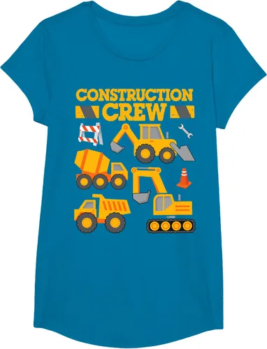 Vista 47 de Construction Crew Worker Excavator - Camiseta para niños y niñas Negro