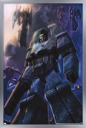 Vista 10 de Trends International Hasbro Transformers - Póster de pared Decepticons, 14.725 x 22.375 pulgadas, versión enmarcada de madera de granero