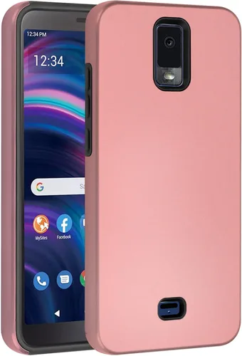 Vista 5 de Ailiber BLU View 3 - Funda para teléfono con protector de pantalla de vidrio templado, soporte magnético para automóvil con placa de metal