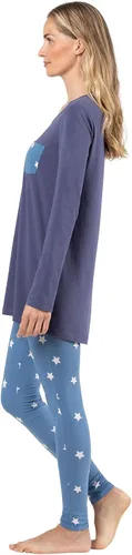 Vista 3 de Addison Meadow - Pijama para mujer, camiseta de manga larga y leggings para dormir