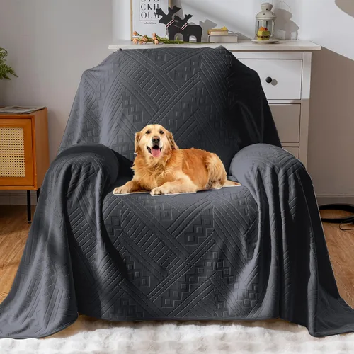 Vista 28 de Funda impermeable para silla reclinable, lavable de terciopelo de doble cara y patrón reversible, para sofá, cama, automóvil y sofá, protección