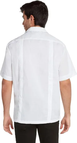 Vista 4 de 9 Crowns Essentials Guayabera - Camisa con botones para hombre