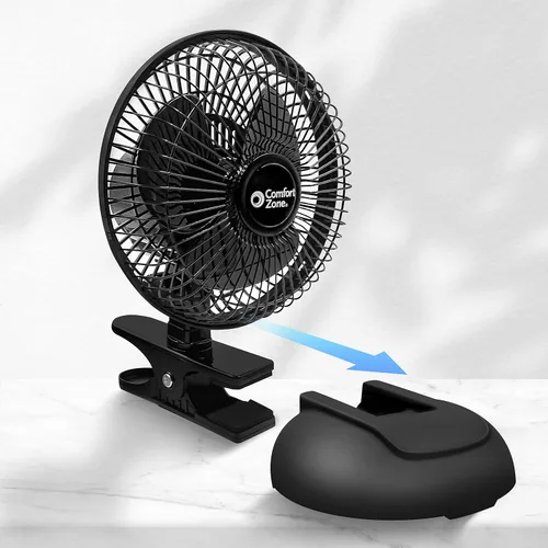 Vista 2 de Comfort Zone ventilador con sujetador de 6 pulgadas