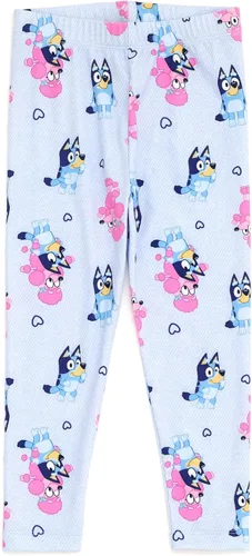 Vista 3 de Bluey Coco - Conjunto de camiseta y leggings florales para niñas pequeñas y grandes