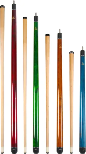 Vista 7 de ASKA Short Pool Cue Set, Mixed Length Billiard Cue Sticks 36 42 48 52 Inch, Canadian Hard Rock Maple Shaft, 13mm Leather Tip, 5/16x18 Joint, Bar