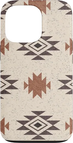 Vista 10 de Funda rústica para iPhone 17 con patrón azteca estilo bohemio occidental