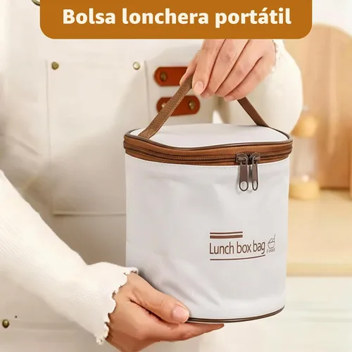 Vista 6 de Bolsa de almuerzo - Compatible con termo para comida caliente. Compatible con termo moderno y simple. Compatible con tarro de comida hydrapeak.