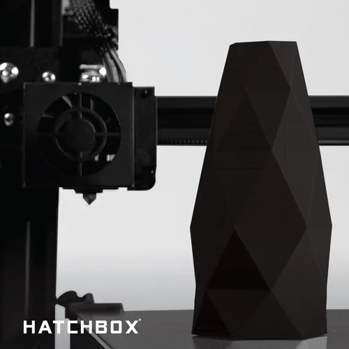 Vista 7 de HATCHBOX Filamento de impresora 3D PLA negro de 1.75mm, carrete de 1 KG (2.2 libras), precisión dimensional +/- 0.03 mm, filamento de impresión 3D