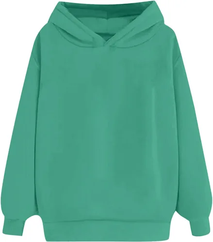 Vista 5 de Sudadera con capucha para mujer, casual, de manga larga, a la moda, para otoño, 2023, de gran tamaño, cómoda, para vacaciones