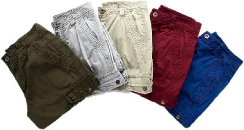 Vista 11 de Leward Pantalones cortos cargo de sarga de algodón para hombre, ligeros para exteriores
