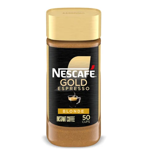 Vista 8 de NESCAFÉ - Café instantáneo espresso descafeinado dorado, tarro de 3.17 onzas Espresso instantáneo descafeinado; frasco individual de 90 g (3.17 oz)