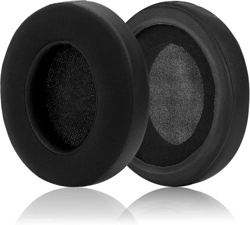 Vista 7 de Almohadillas de repuesto para orejas con cuero proteico y espuma viscoelástica para auriculares Razer Nari, Ultimate, Essential, Kraken Kitty Negro
