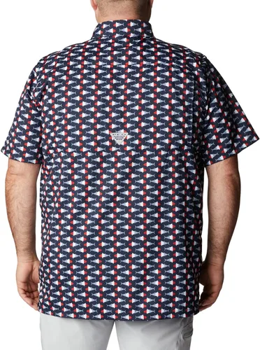 Vista 7 de PFG Super Slack Tide Camp - Camiseta para hombre, color gris