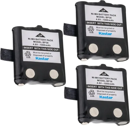 Vista 5 de Kastar Paquete de 1 batería de radio bidireccional Ni-MH 4.8V 1000mAh para Uniden BP38, BP-38, BP39, BP-39, BP40, BP-40, Uniden BT537, BT1013