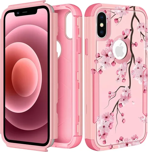 Vista 118 de Funda para iPhone SE 2020/2022/3ª generación, para iPhone 8/7, funda protectora resistente con diseño de flor linda para mujeres, hombres, niñas