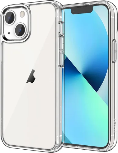Vista 12 de JETech - Funda para iPhone 13 de 15,5 cm, cubierta de goma a prueba de golpes que no se pone amarilla, parte trasera transparente antiarañazos
